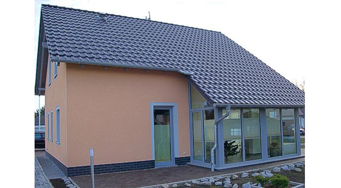 Town & Country Haus Musterhaus Wintergartenhaus 118 Außenansicht