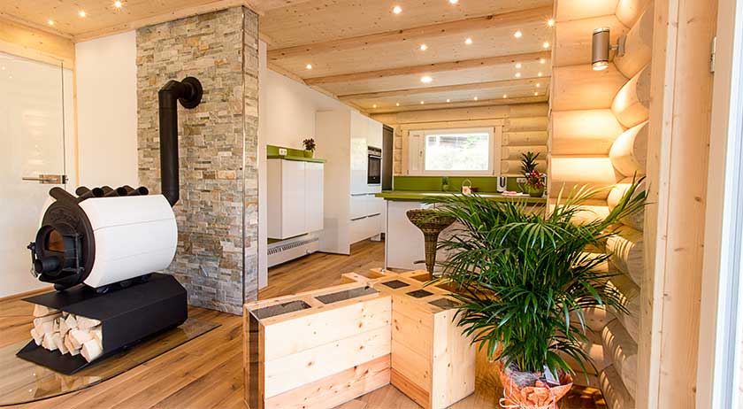 LéonWood Musterhaus Mikado Wohnbereich