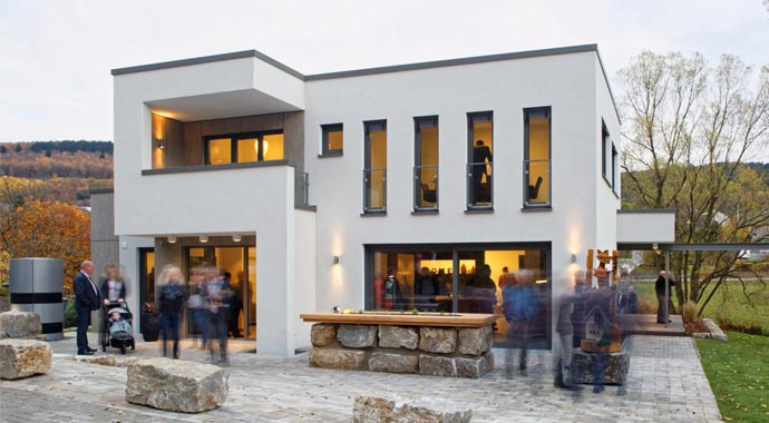 Büdenbender Hausbau Musterhaus Satchmo Außenansicht