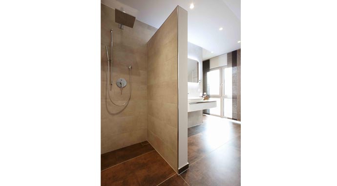 FingerHaus Musterhaus Neo 312 Bad Vilbel Badezimmer