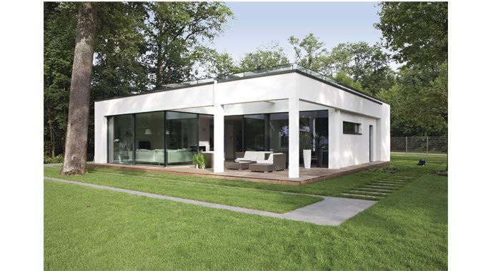 Ausstellungshaus Rheinau-Linx eben leben von WeberHausAußenansicht