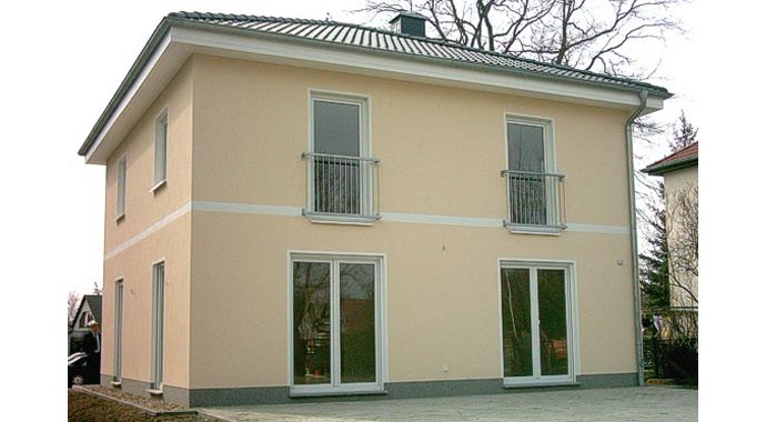 Town & Country Haus Musterhaus Stadthaus Flair 124 Außenansicht