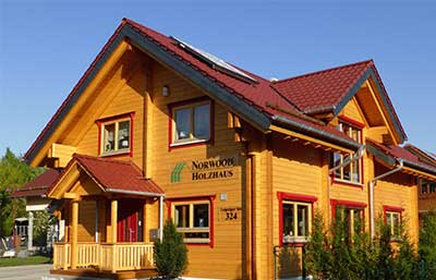 Norwood Musterhaus Sonnenblume Außenansicht