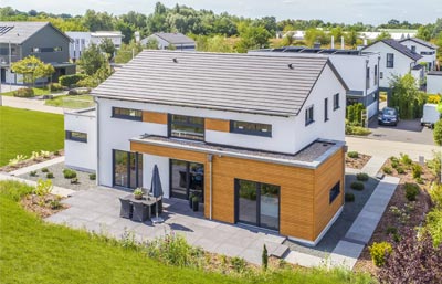 Außenansicht Musterhaus Werder von STREIF Haus
