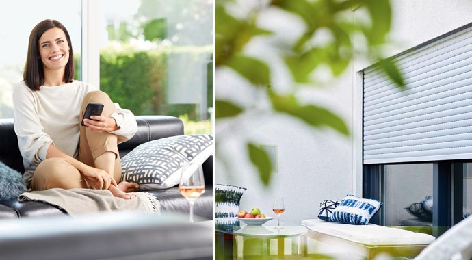 Rollladen und Sonnenschutz mit Smart Home von Becker-Antriebe steuern