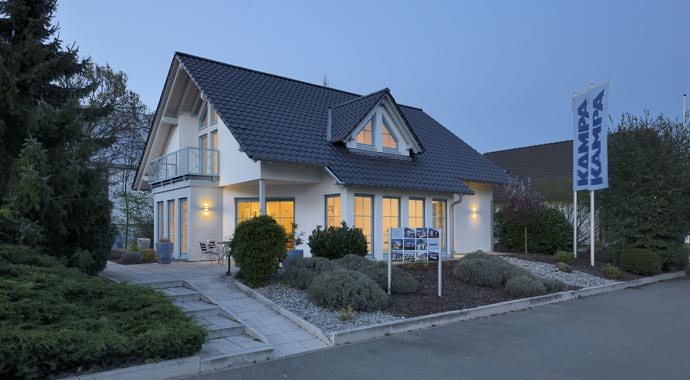 Musterhaus Mannheim von Kampa Außenansicht