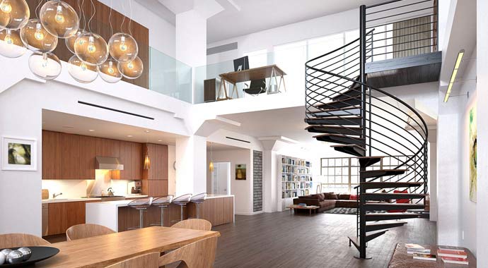 Symbolbild offene Wohnlandschaft Symbolbild offene Wohnlandschaft