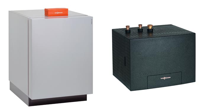 Wärmepumpe mit Kühlfunktion Viessmann Vitocal 350-G und NC-Box