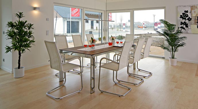 Fertighaus Weiss Musterhaus Erlangen Esszimmer