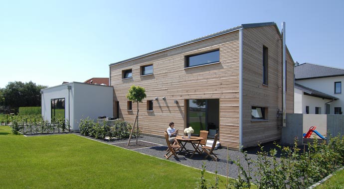 Außenansicht Planmit Entwurf Hochhinaus 170 von Baufritz