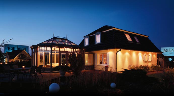 Bauunion 1905 Musterhaus Landhaus L Außenansicht