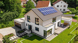 Niedrigenergiehaus Außenansicht Kundenhaus von Bittermann & Weiss