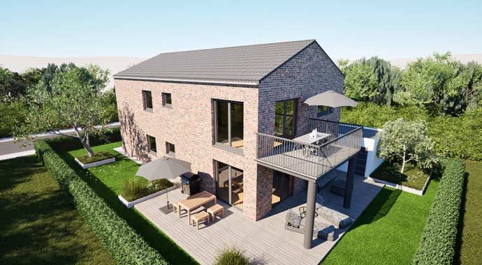 Außenansicht Premium 71-79 von FAVORIT Massivhaus