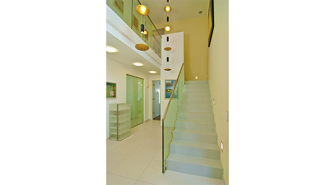 WeberHaus Austellungshaus Suhr Treppe