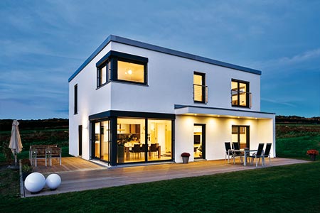 Außenansicht Haus Ulm von Regnauer Hausbau