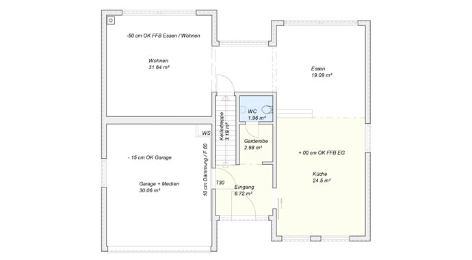 Solid-Haus Kundenhaus Eiden Grundriss Erdgeschoss