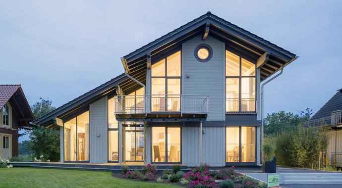 Stommel Haus Haus Bambus Außenansicht