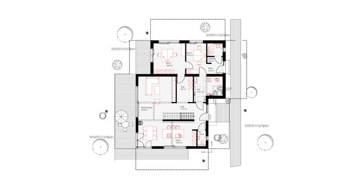 Okal Haus Musterhaus Günzburg Grundriss Erdgeschoss