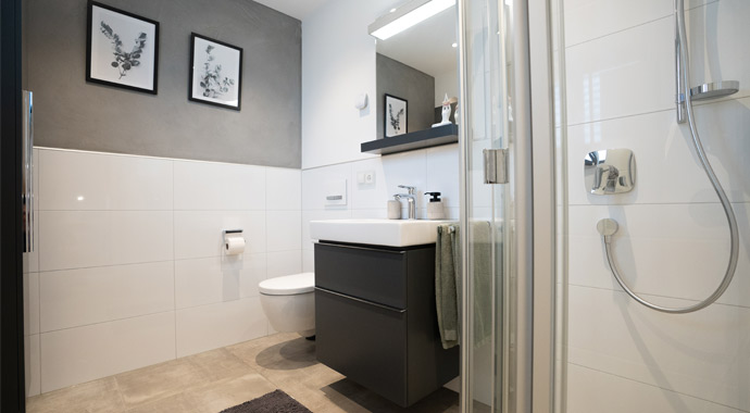 Badezimmer ICON 3+ von Dennert Massivhaus