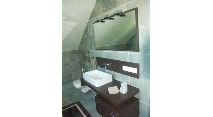 Town & Country Haus Musterhaus Wintergartenhaus 118 Bad