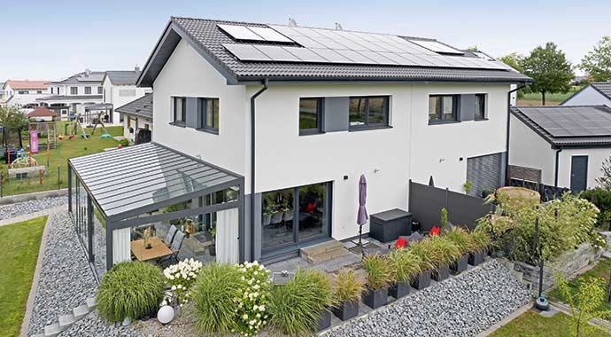 Doppelhaus Partner 128 individuell, Foto: Danwood House