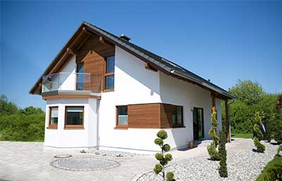 Außenansicht Musterhaus Poing von STREIF Haus