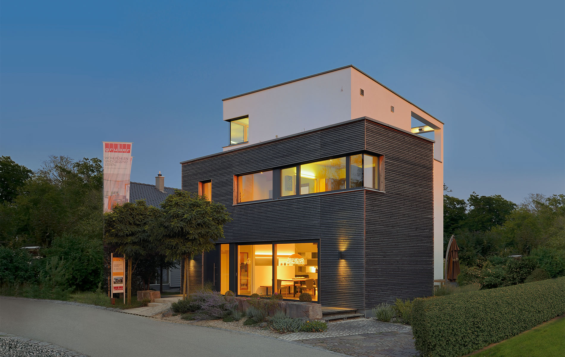 Gruber Musterhaus Außenansicht
