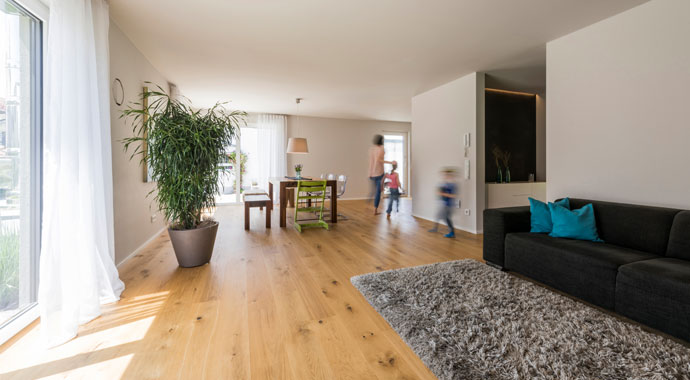 Wohnbereich Kundenhaus Brinkmann von KitzlingerHaus