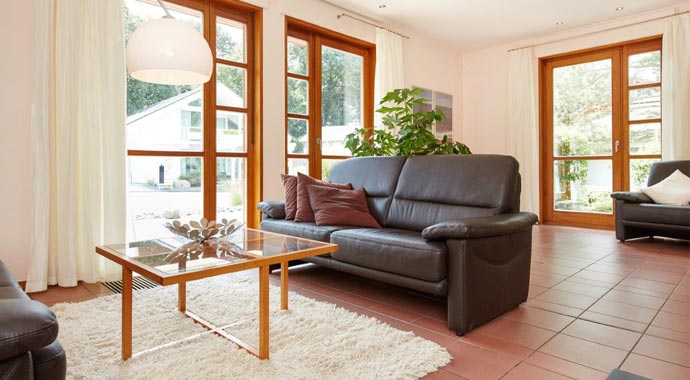 Gussek Haus Musterhaus Sabrina Wohnbereich