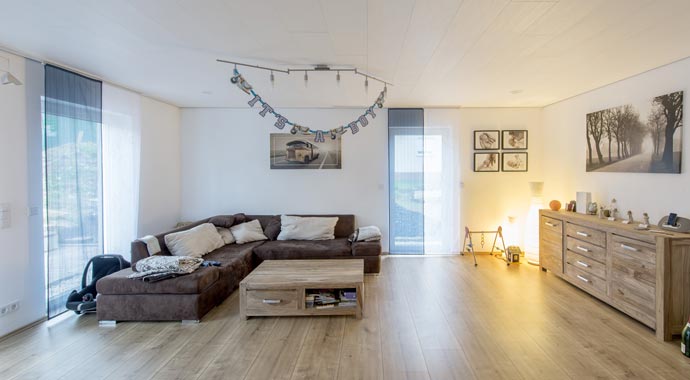 Ytong Bausatzhaus Innovationshaus Energieplus Wohnbereich