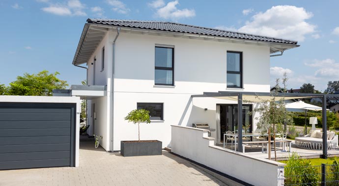 Außenansicht Stadtvilla Pickert von SchwörerHaus