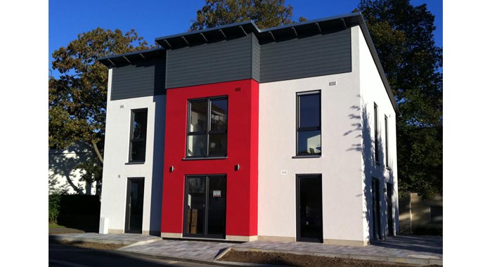 Town & Country Haus Musterhaus Lichthaus 121 Außenansicht