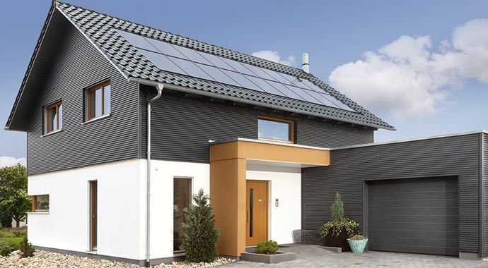 SchwörerHaus Musterhaus E 15-179.1 Außenansicht