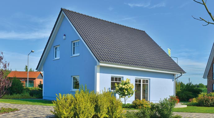 Helma Eigenheimbau Musterhaus Mailand Außenansicht