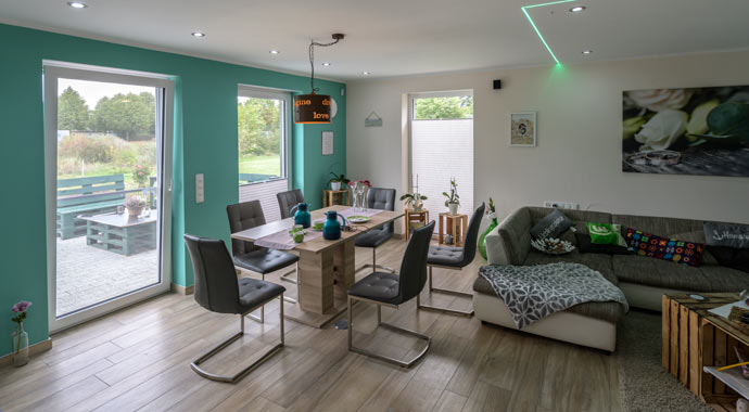 Wohnbereich EFH 144 von Ytong Bausatzhaus