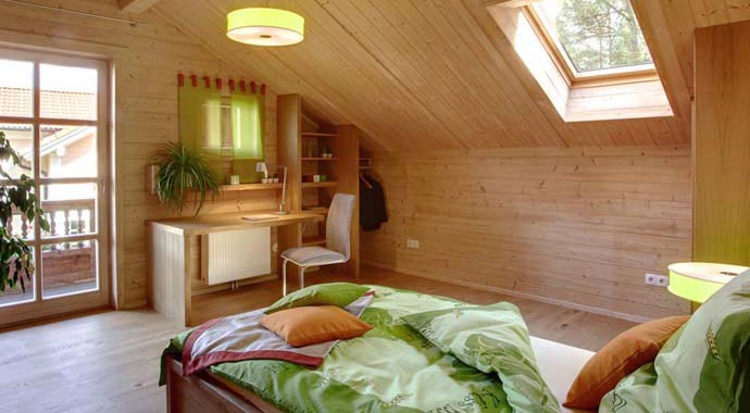 Sonnleitner Holzbauwerke Musterhaus St. Johann Kinderzimmer