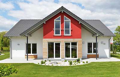 Town & Country Haus Musterhaus Bungalow 128 Außenansicht