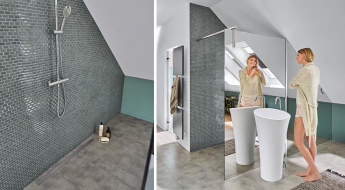 Individuelle Duschlösung von Kermi Individuelle Duschlösung von Kermi