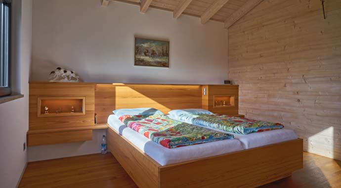Schlafzimmer Kundenhaus Grünwald von Sonnleitner