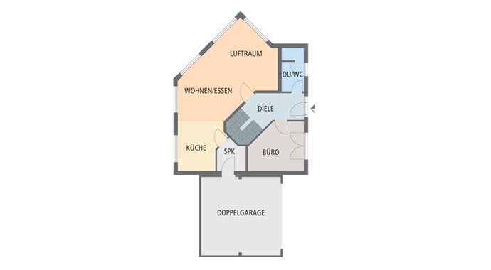 Luxhaus Satteldach Landhaus 144 Grundriss Erdgeschoss