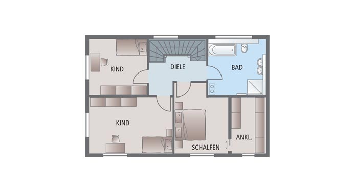 Sonnleitner Kundenhaus Frankenberger Grundriss Dachgeschoss