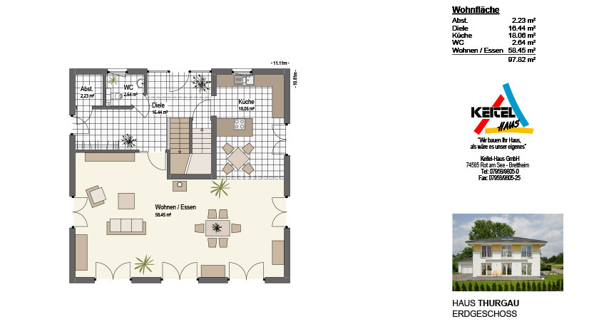 Keitel Haus Stadtvilla Grundriss Erdgeschoss