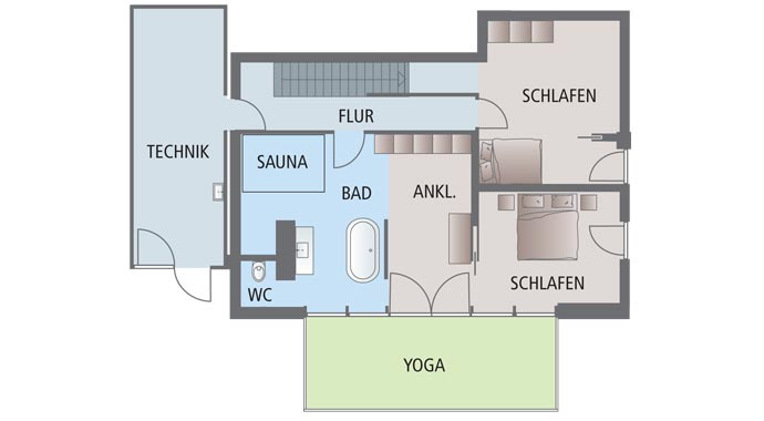 Beilharz Kundenhaus Drissner Grundriss Obergeschoss