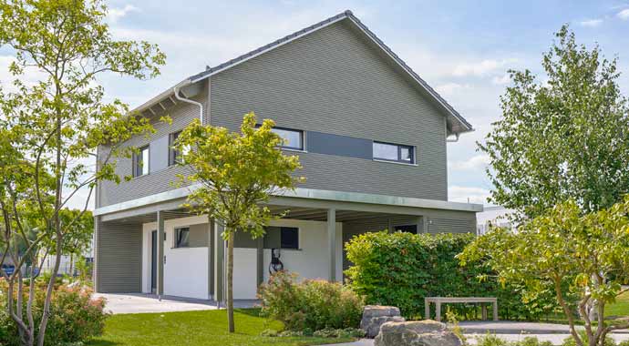 Außenansicht Musterhaus Werder von SchwörerHaus