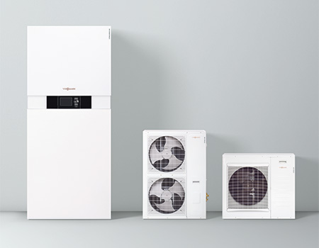 Gas-Hybrid-Kompaktgerät Vitocaldens 222-F von Viessmann Gas-Hybrid-Kompaktgerät Vitocaldens 222-F von Viessmann