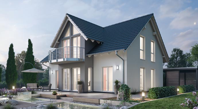 Außenansicht Aktionshaus EFH 151 von Ytong Bausatzhaus