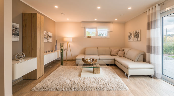 Wohnbereich Musterhaus Ancona von Rensch-Haus