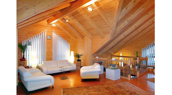 LéonWood Musterhaus Léongrandis Wohnbereich