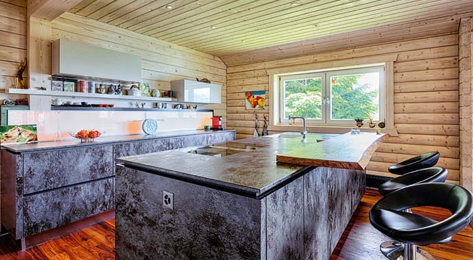Küche Blockhaus Neu Finnland von LéonWood