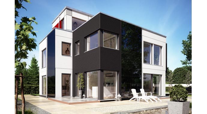 SchwörerHaus Musterhaus Plan E 20-191.1 Außenansicht